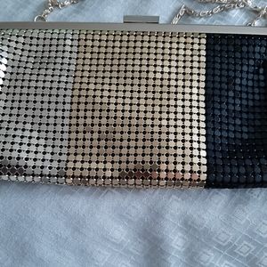 STYLE&CO - 3 tone metallic Clutch purse